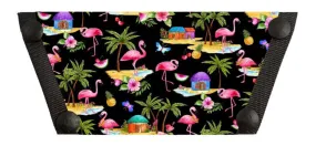 * Flamingo on Black Shoe Tops