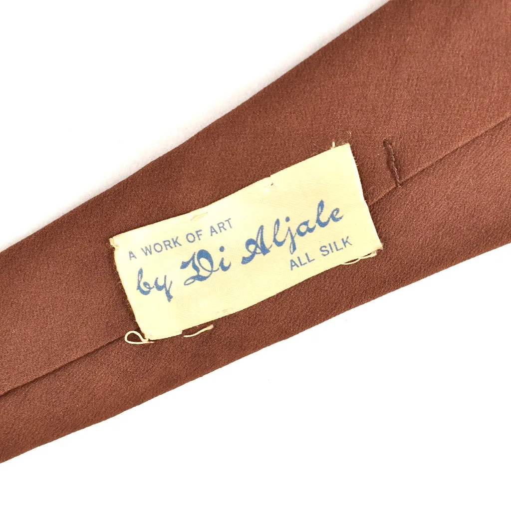 1940s Di Aljale Leaf Art Vintage Tie