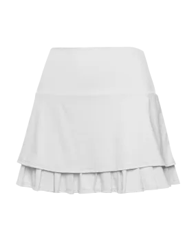 196042-100 | TIER PLEAT SKIRT-14" | WHITE