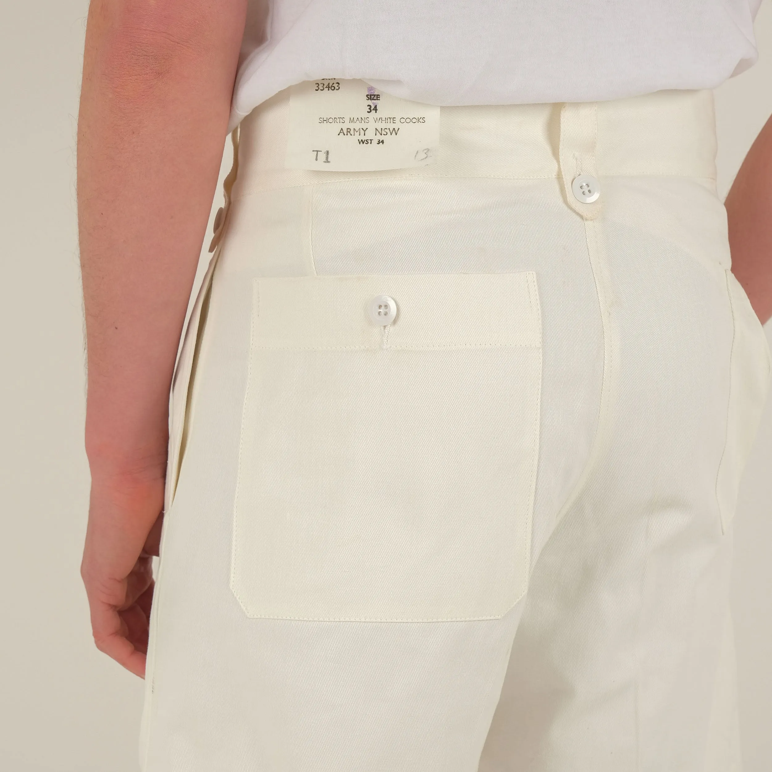 60'S AUSSIE ARMY GURKHA SHORT - WHITE