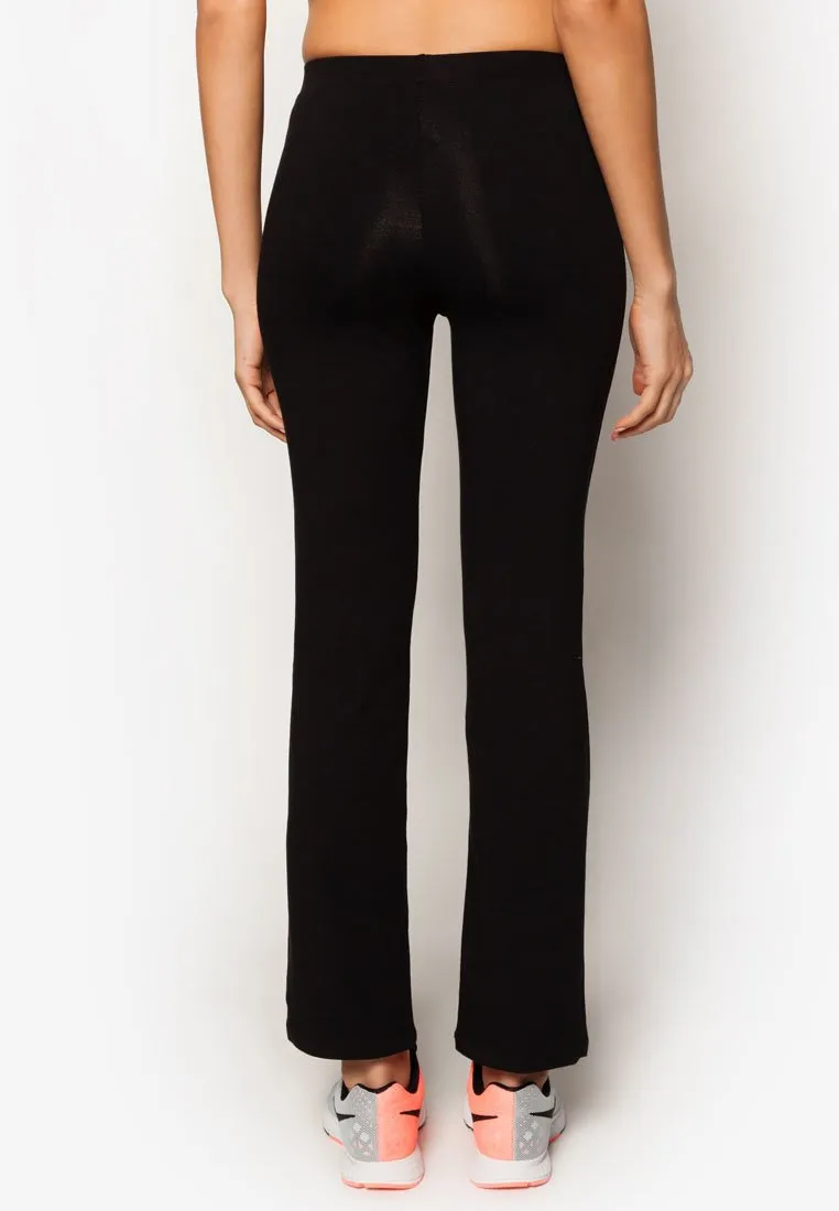 Active Basic Straight-Cut Flare Leggings (Variety) (S-XL）