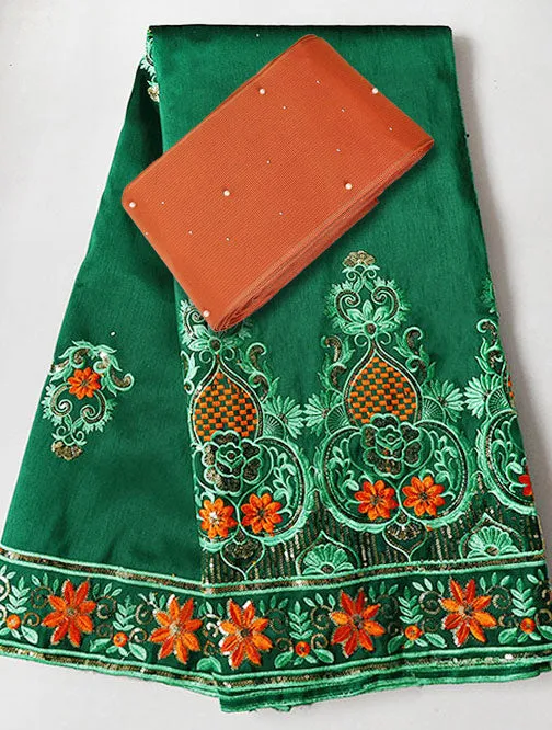 African George Lace fabric matching beaded