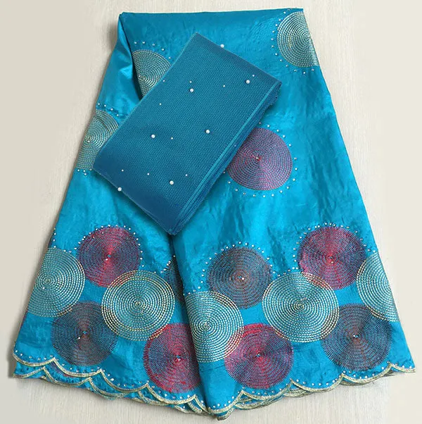 African George Lace fabric matching beaded
