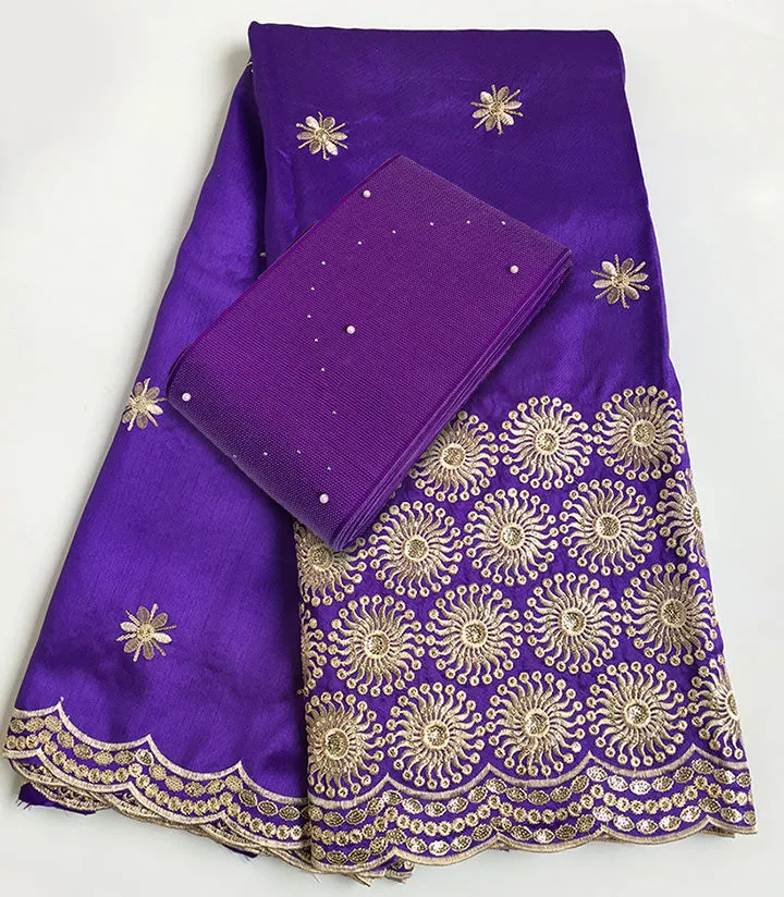 African George Lace fabric matching beaded
