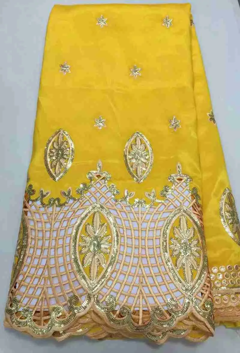 African george lace fabric with sequins for party wedding dress