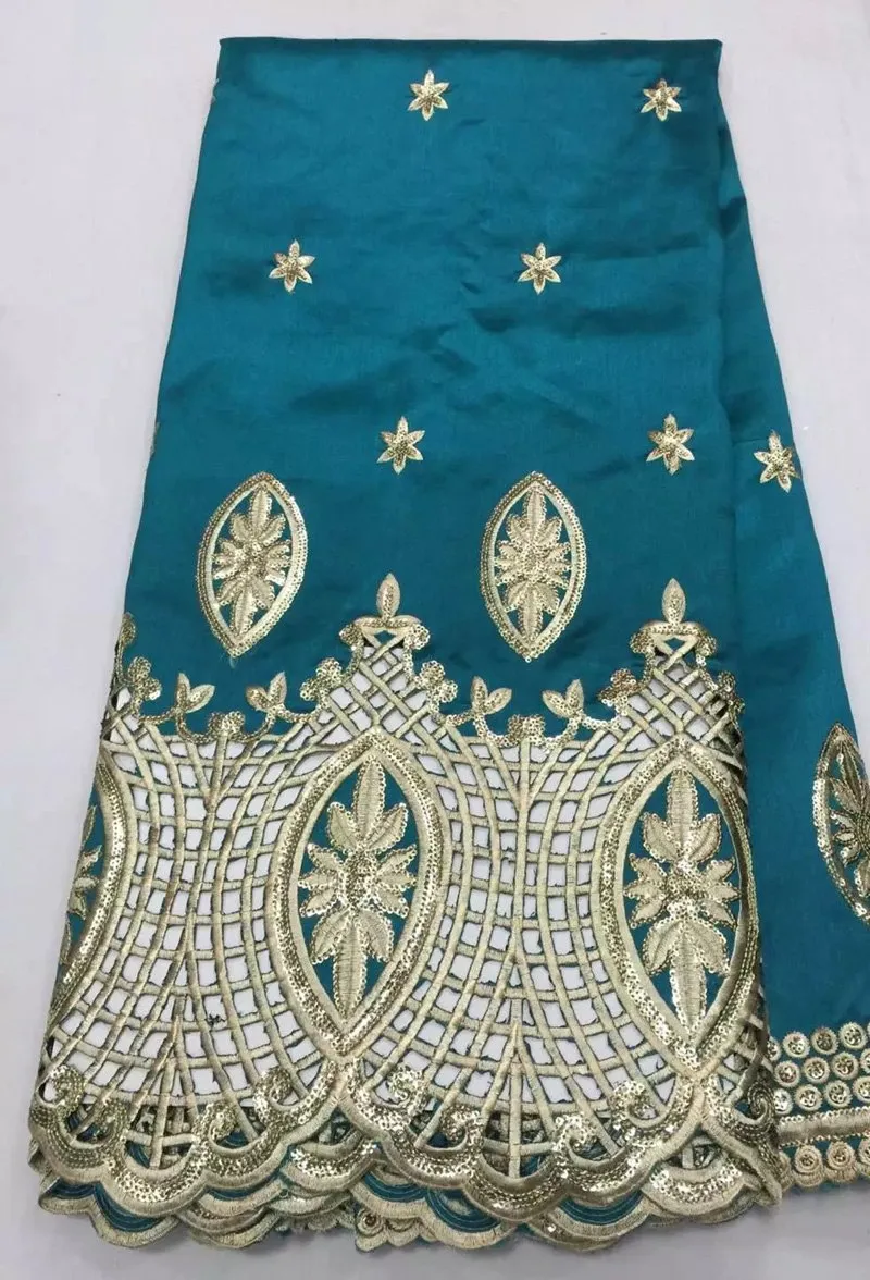 African george lace fabric with sequins for party wedding dress
