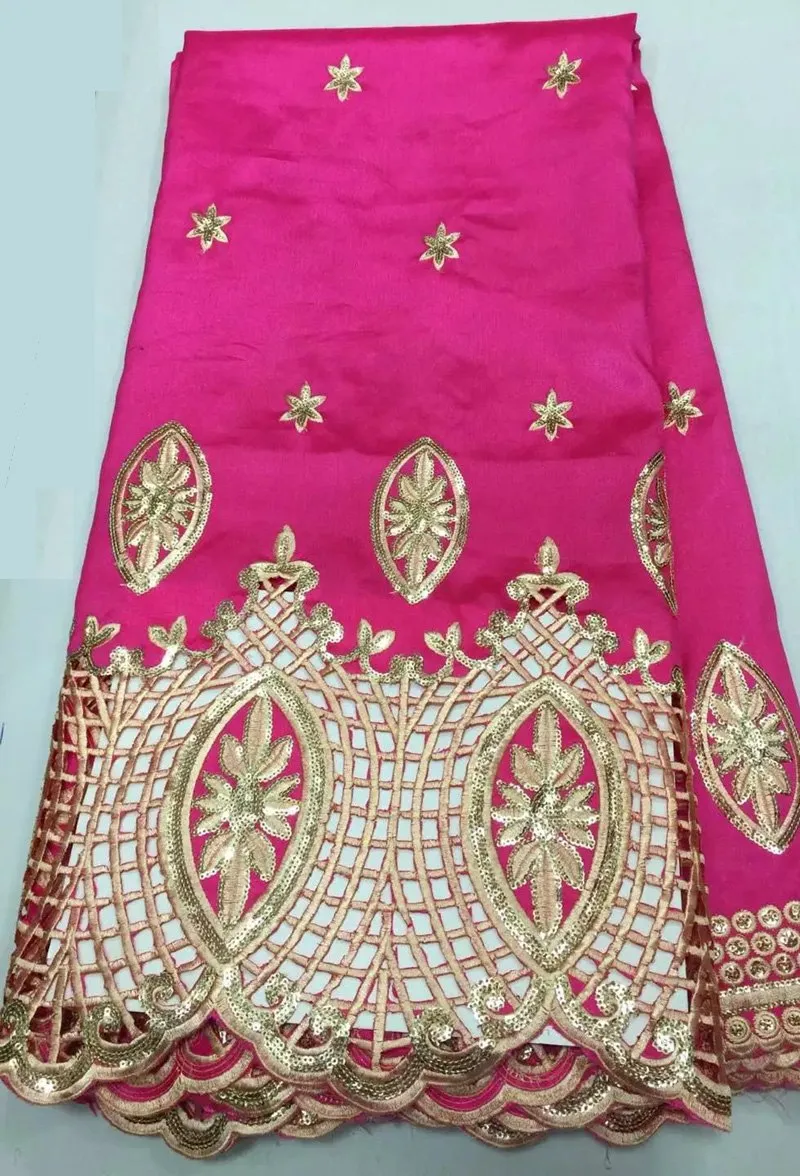 African george lace fabric with sequins for party wedding dress
