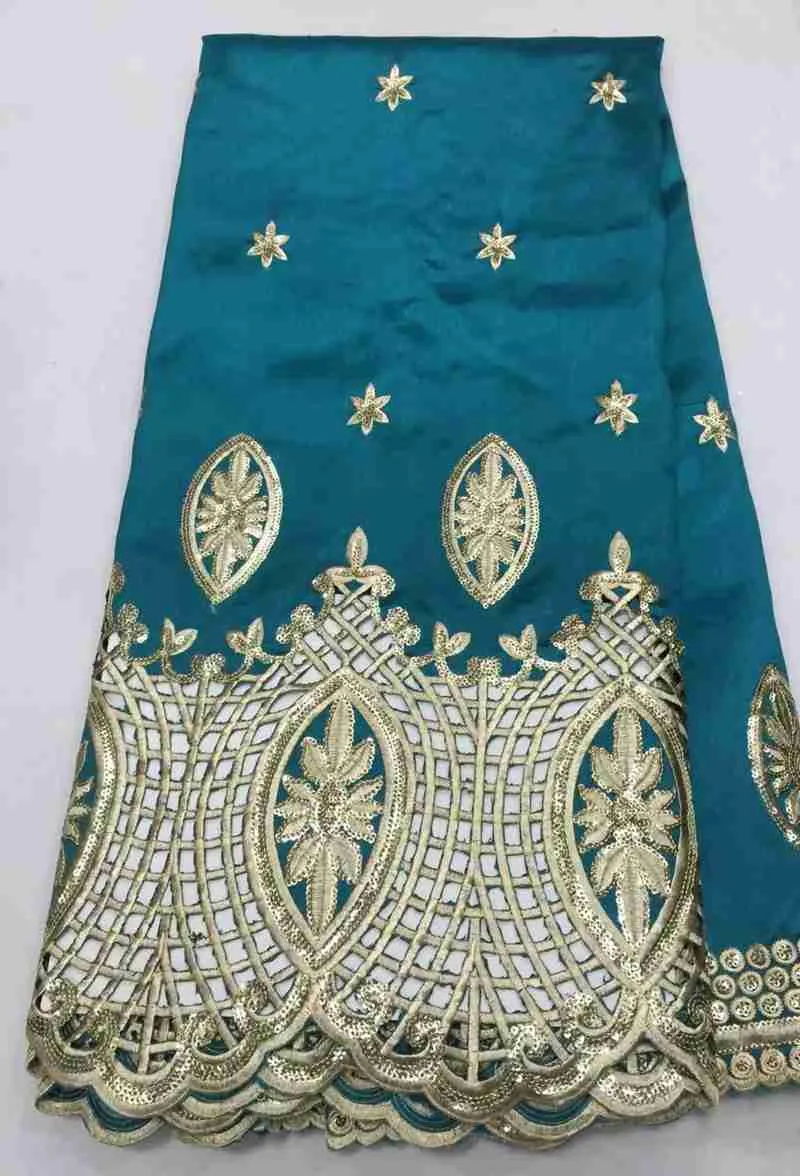African george lace fabric with sequins for party wedding dress