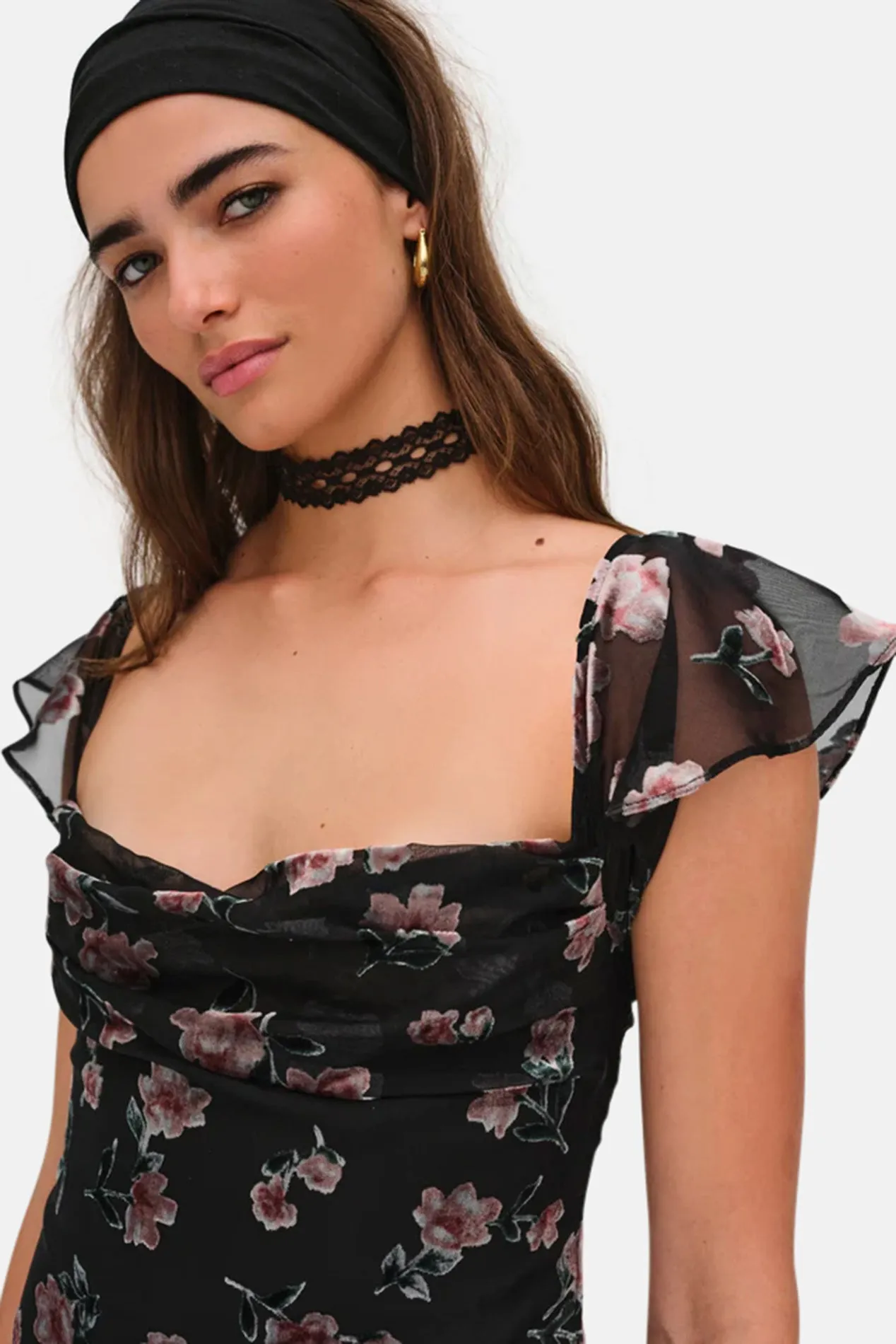 Aigrette Mini Dress Black