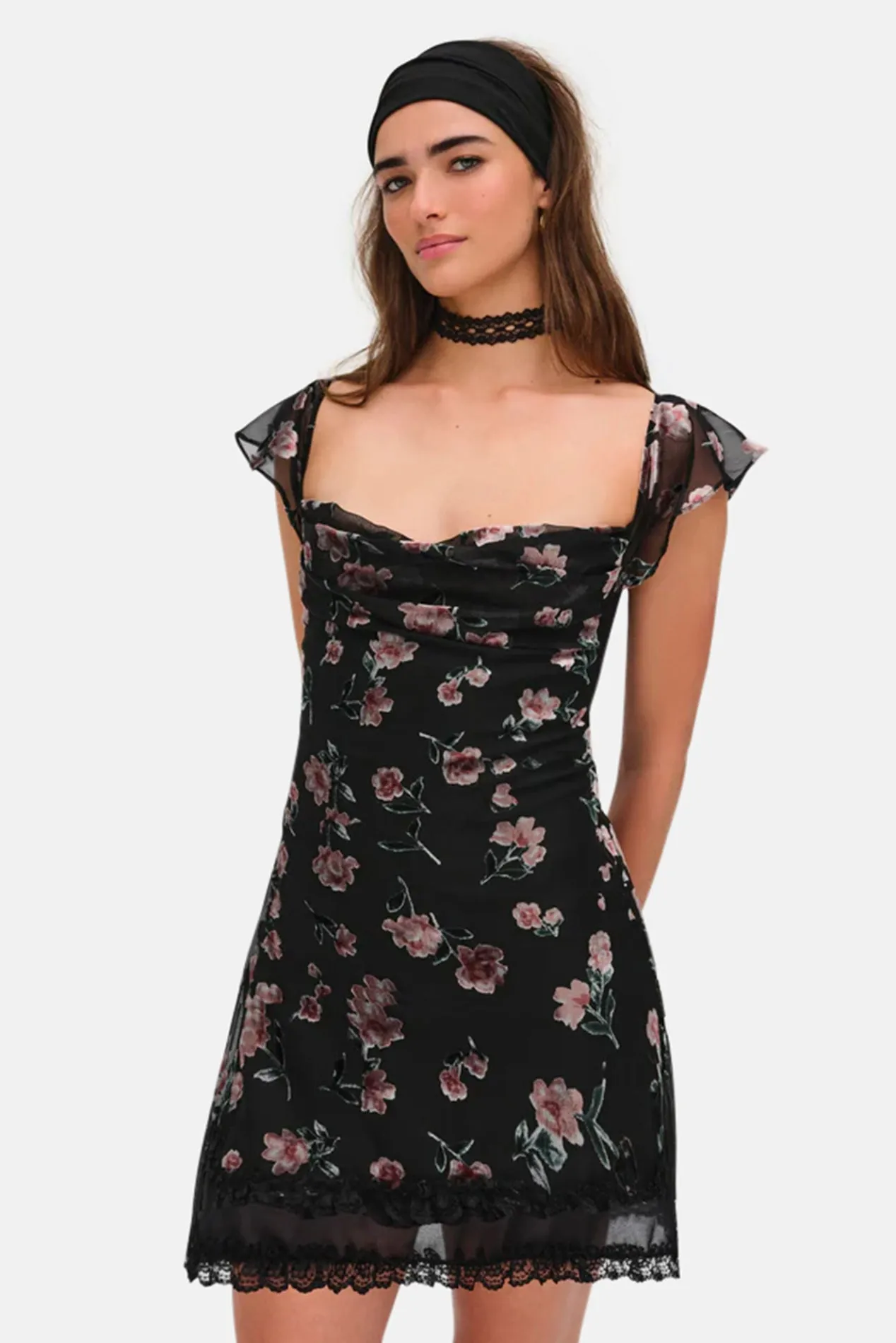 Aigrette Mini Dress Black