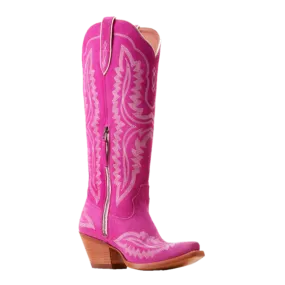 Ariat Ladies Casanova Haute Pink Suede Western Boots 10046859