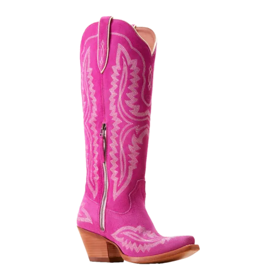 Ariat Ladies Casanova Haute Pink Suede Western Boots 10046859