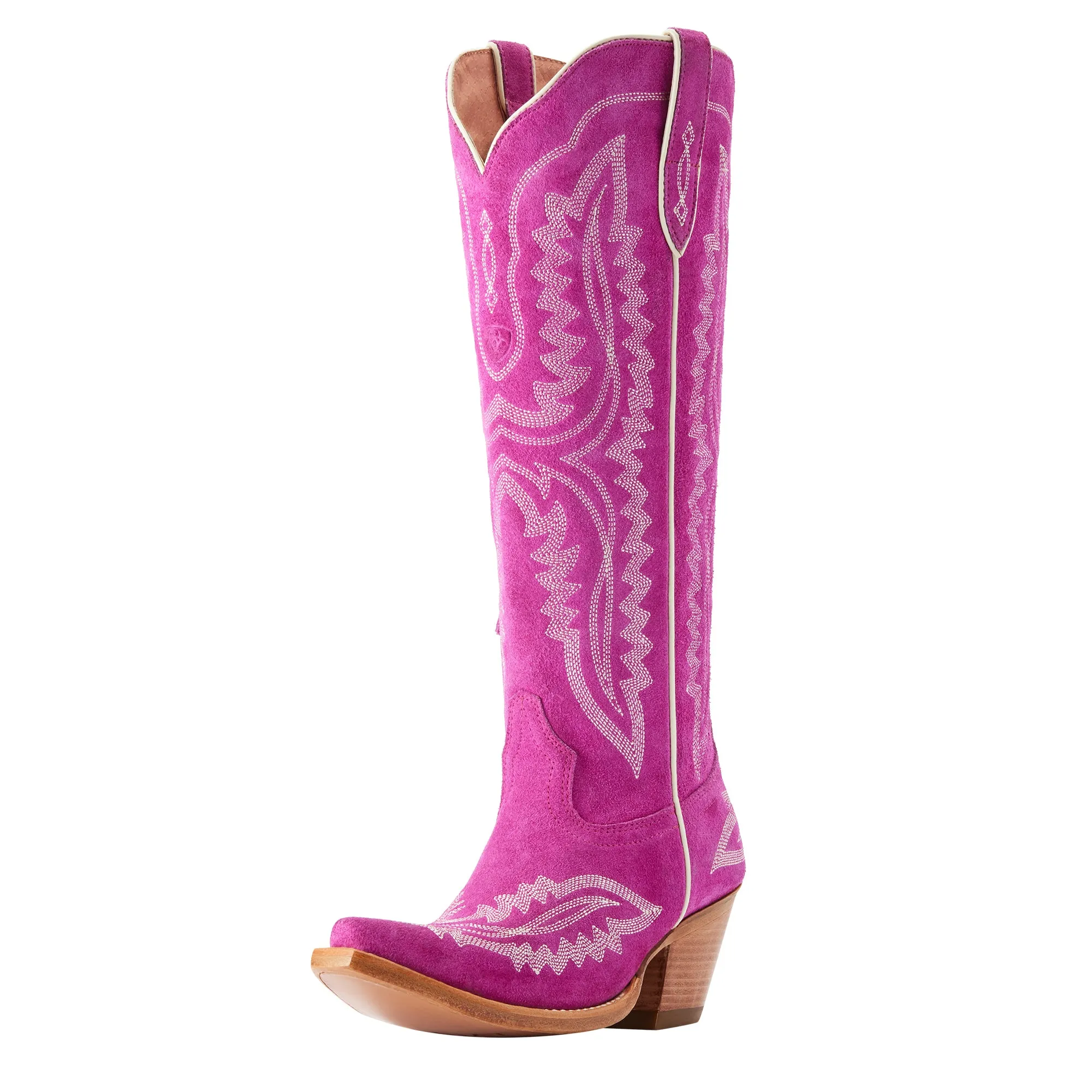 Ariat Ladies Casanova Haute Pink Suede Western Boots 10046859