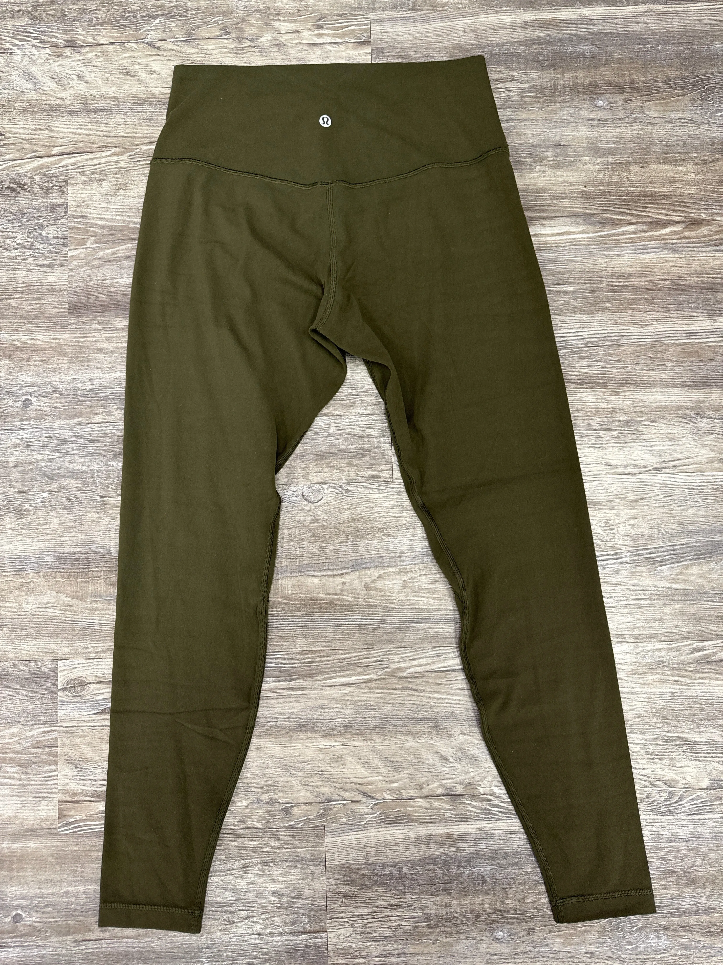 Athletic Leggings By Lululemon In Green, Size: 12