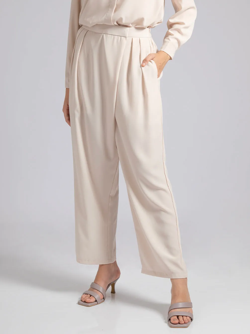 AVA PANTS PLAIN CREME