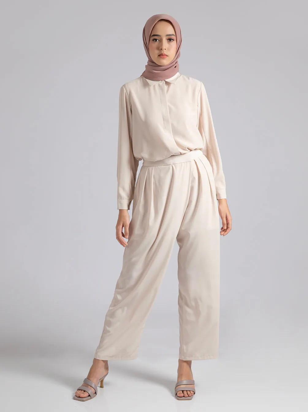 AVA PANTS PLAIN CREME