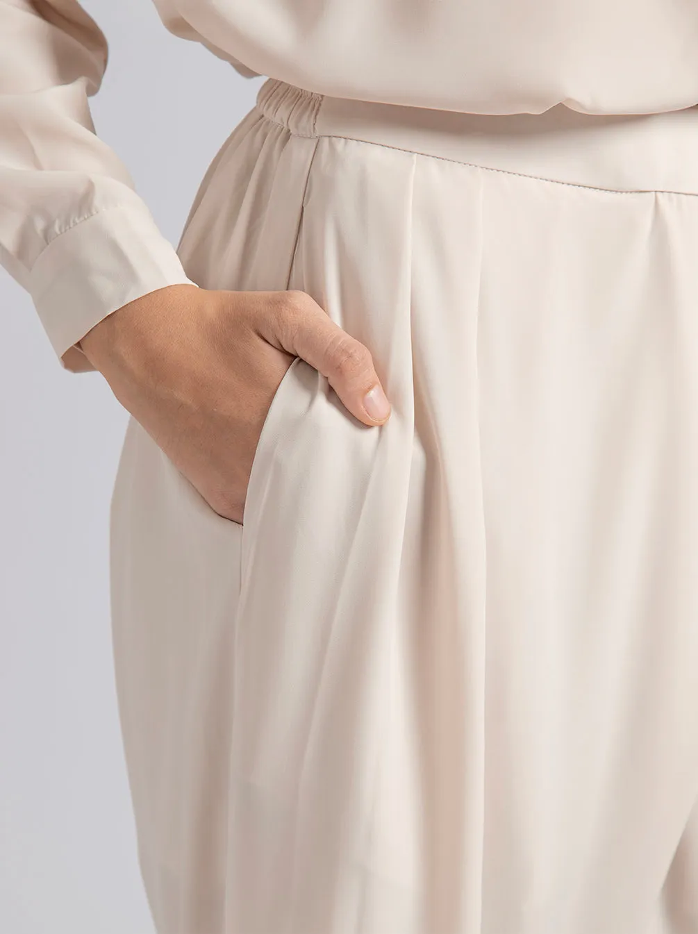 AVA PANTS PLAIN CREME
