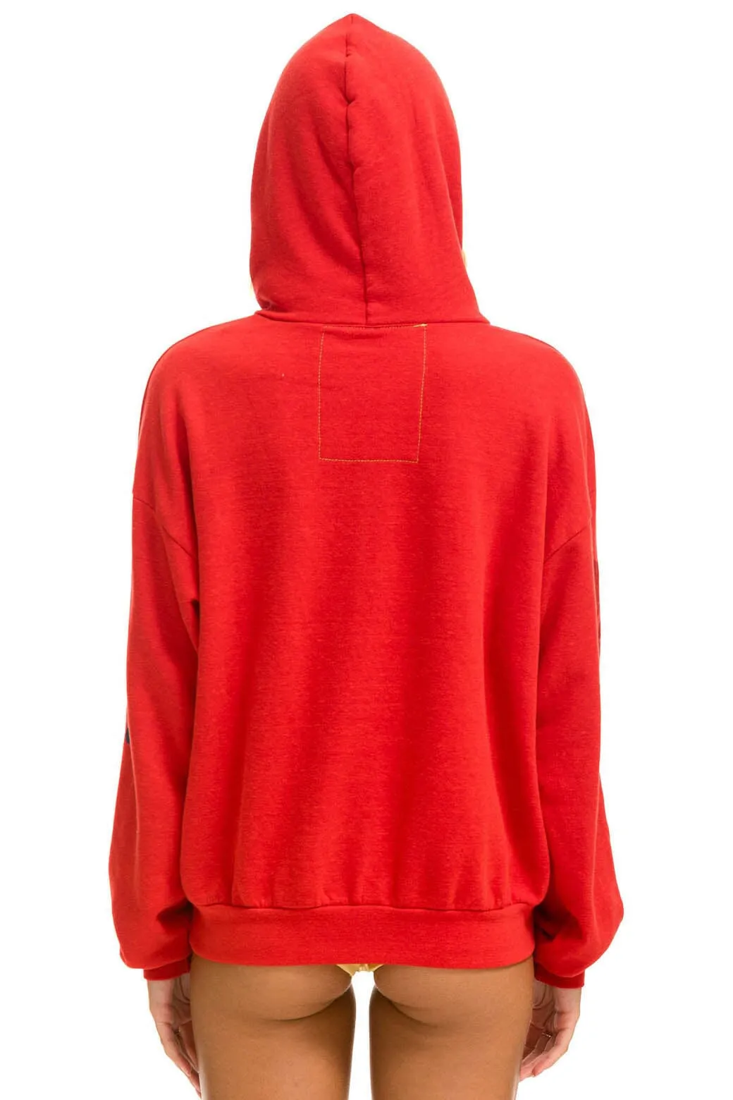 Aviator Nation Relaxed Fit Pullover Hoodie in Red - Aspen Edition