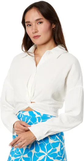 Bamboo Shirt MANGO, white