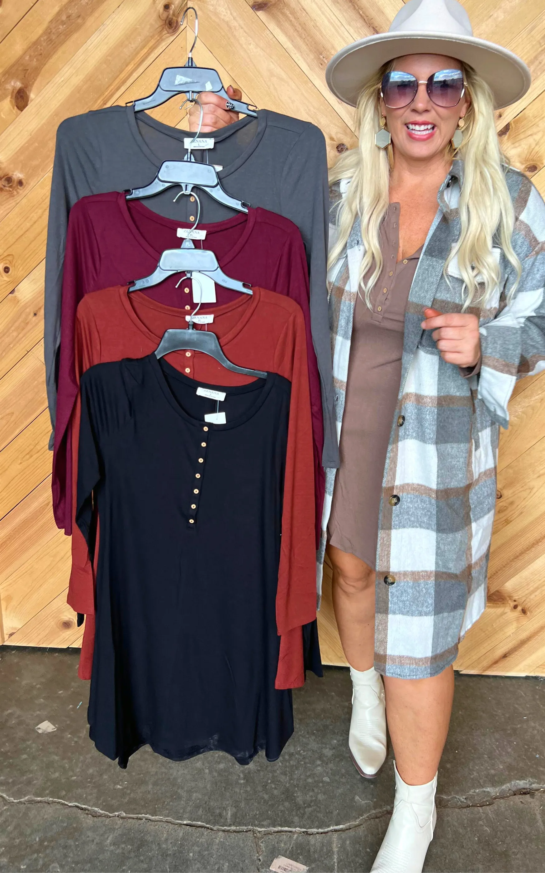 Basic Long Sleeve Dress - Final Sale*