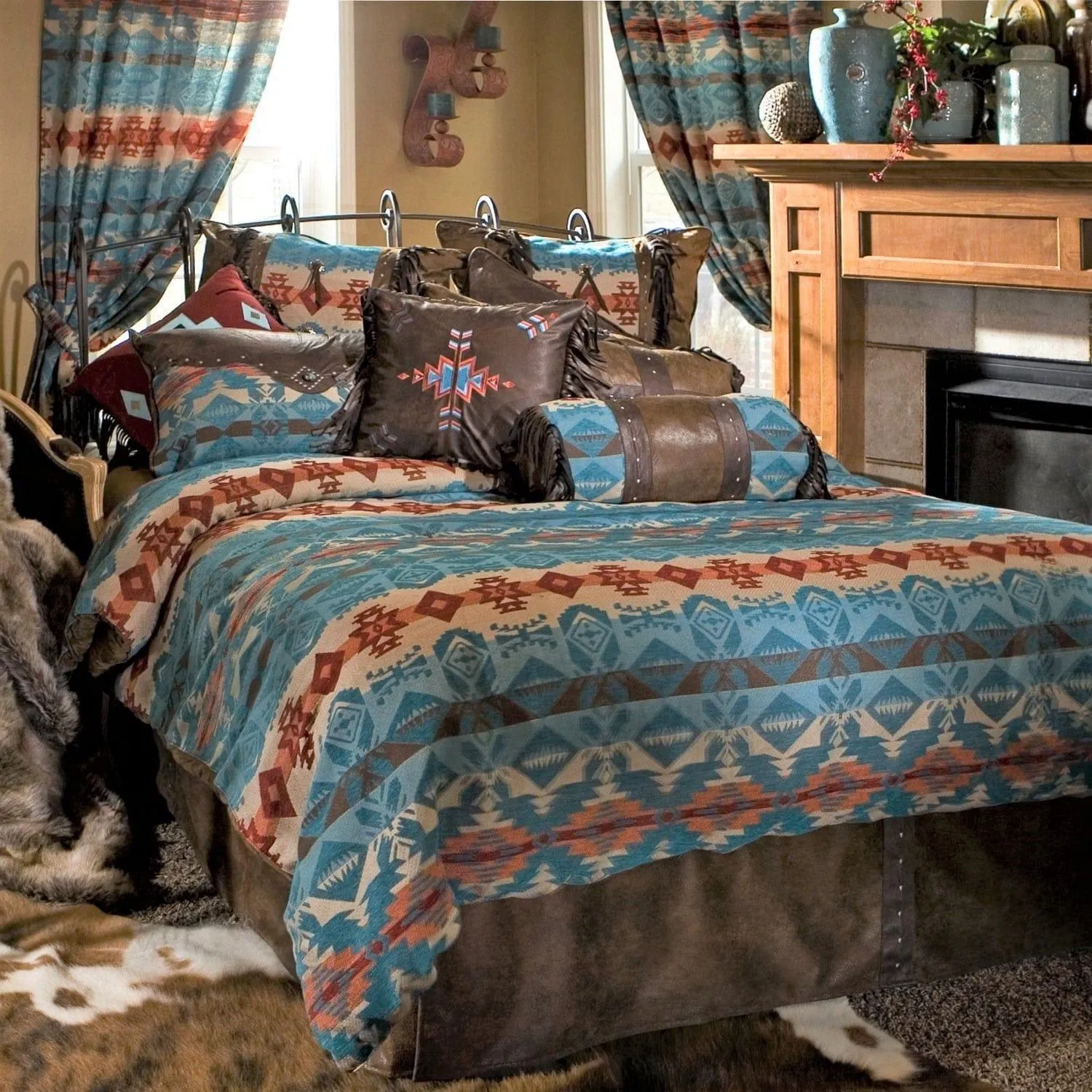 Blue Dorado Southwestern Euro Sham