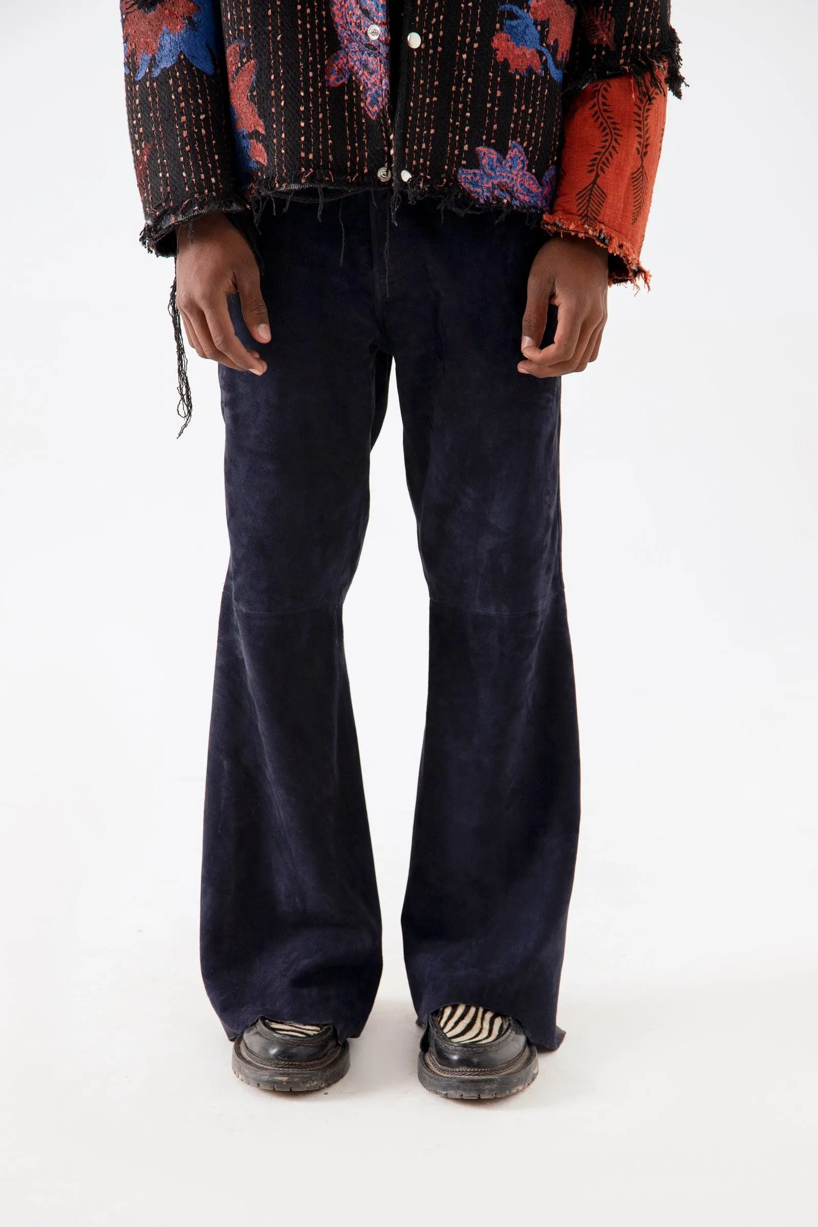BLUE SUEDE PANTS