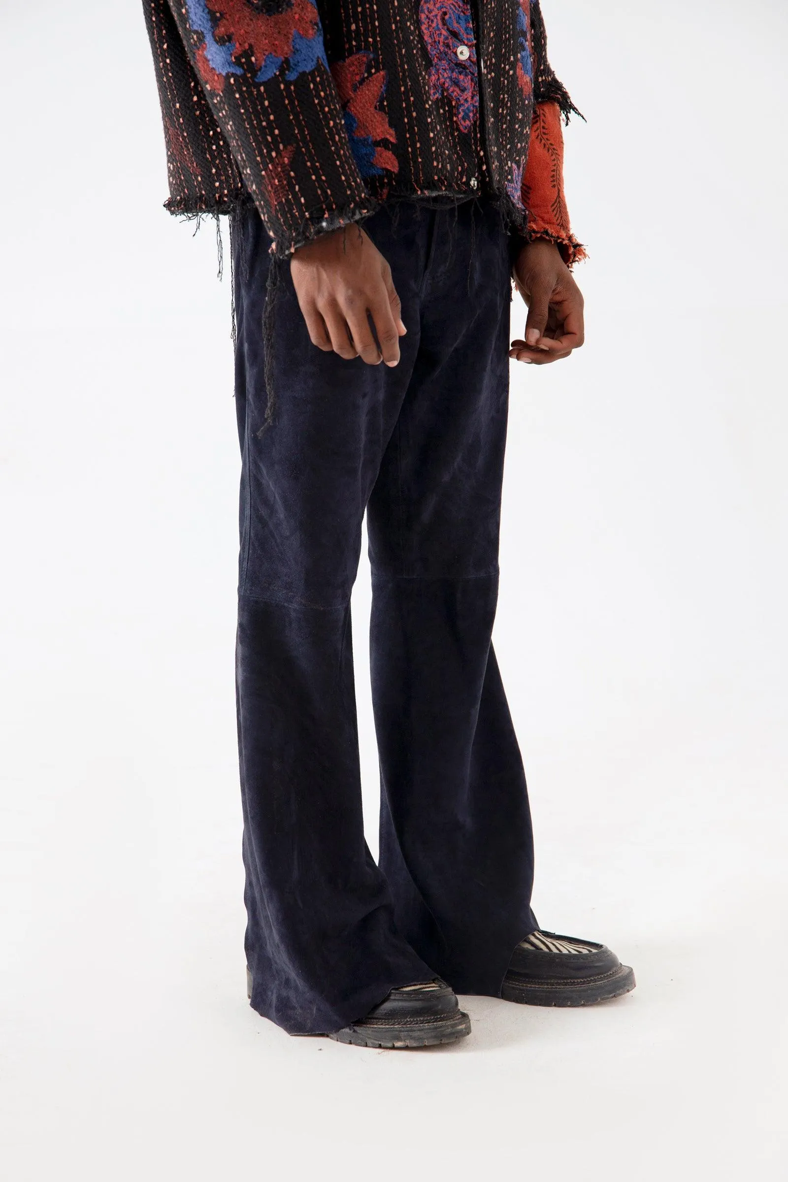 BLUE SUEDE PANTS