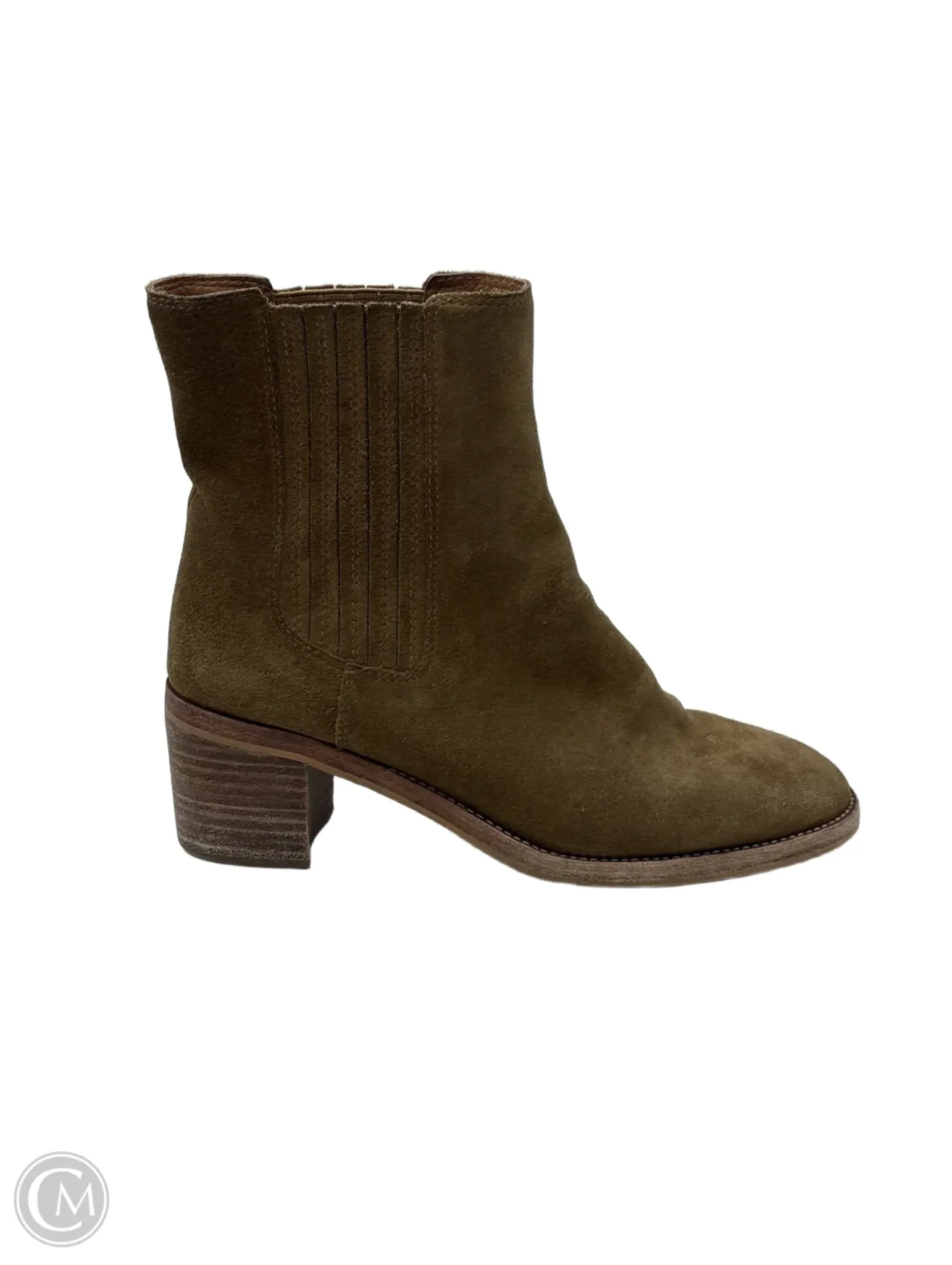 Boots Ankle Heels By Madewell In Brown, Size: 8.5