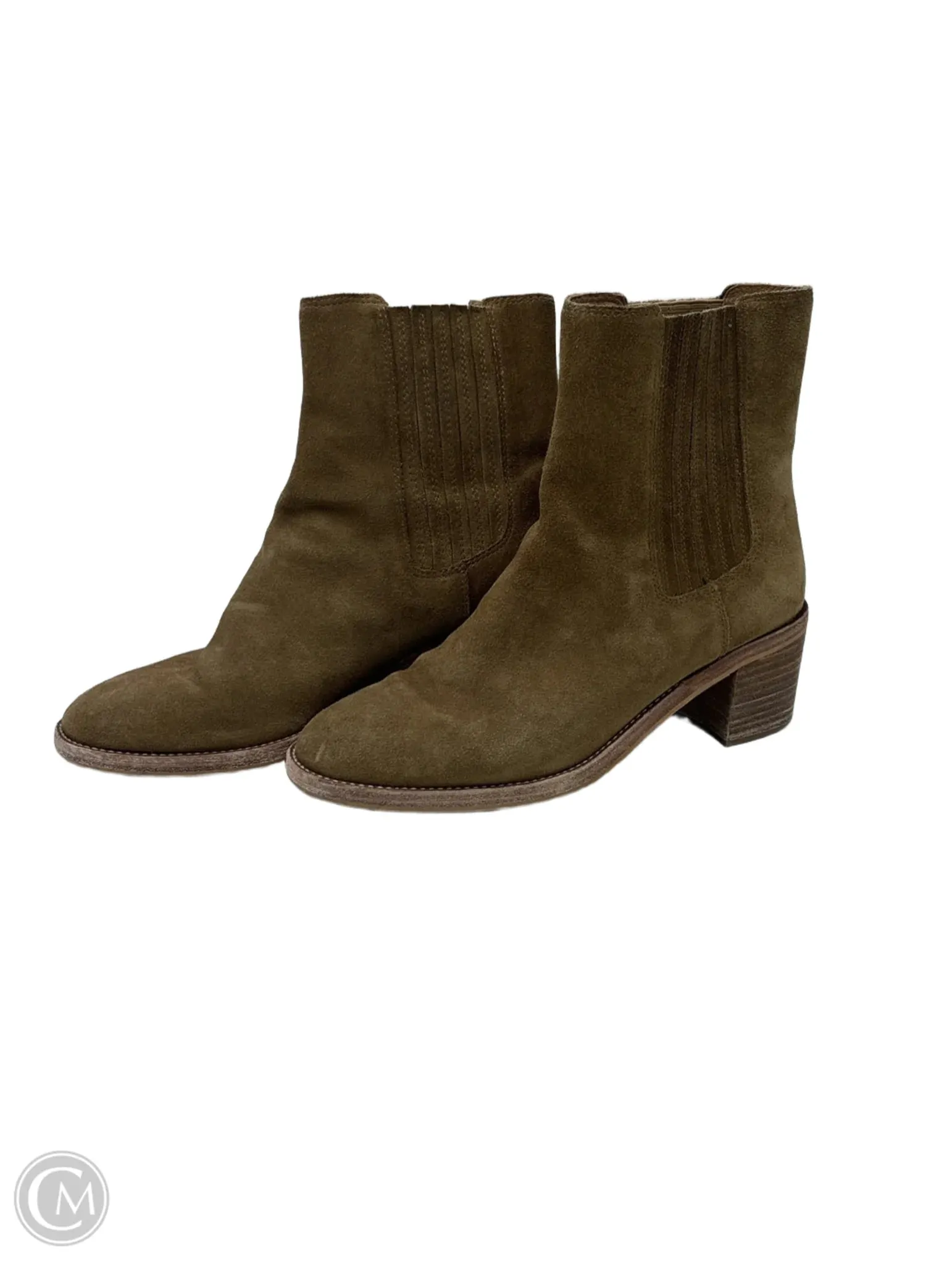 Boots Ankle Heels By Madewell In Brown, Size: 8.5