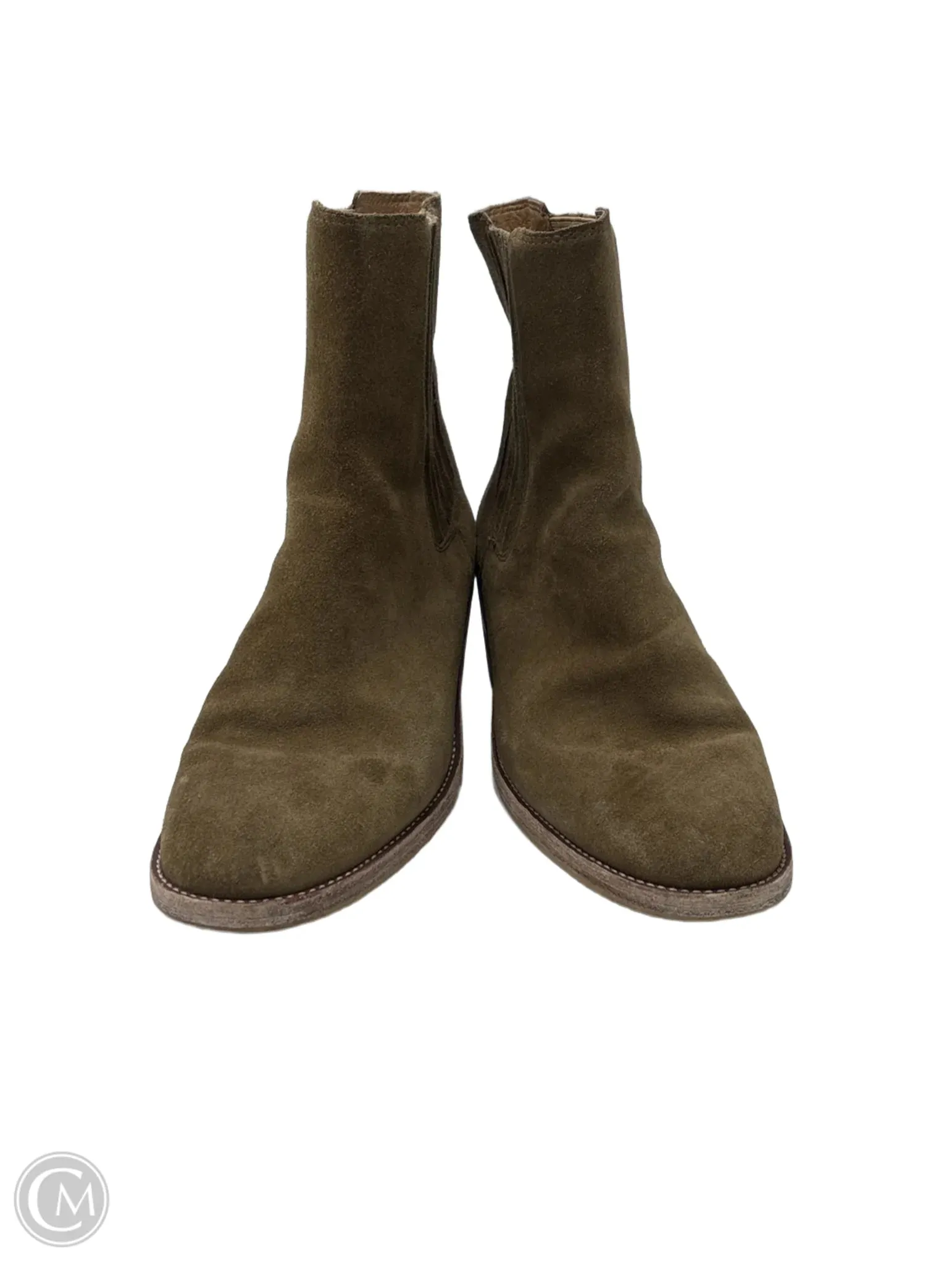 Boots Ankle Heels By Madewell In Brown, Size: 8.5