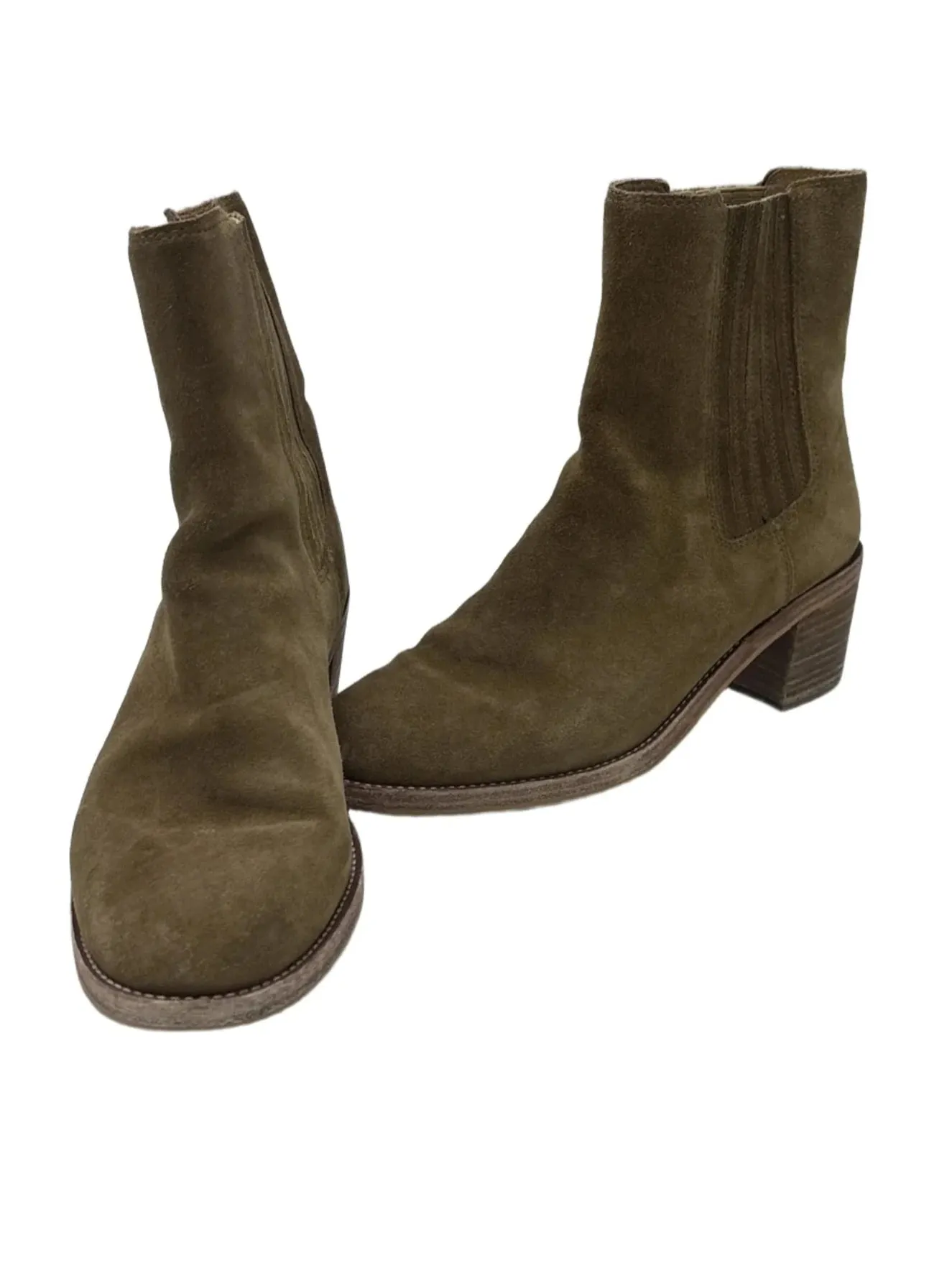 Boots Ankle Heels By Madewell In Brown, Size: 8.5