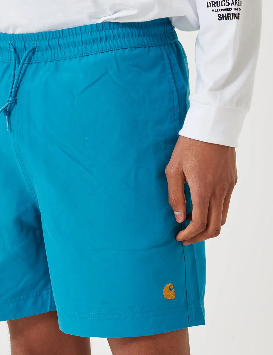 Carhartt-WIP Chase Swim Shorts - Pizol Blue