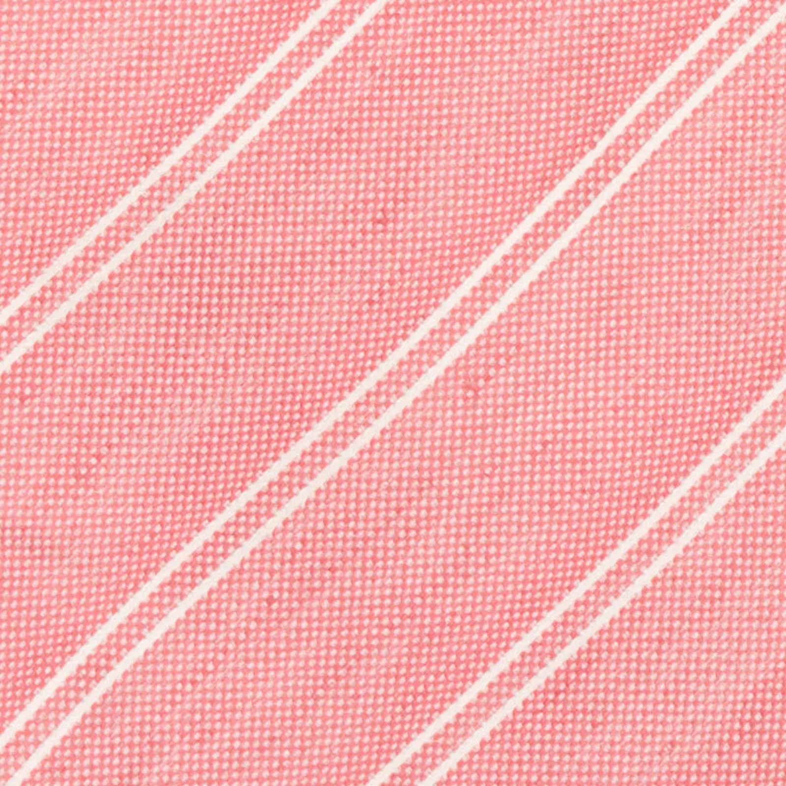 CARLO BARDELLI Pink Diagonal Striped Silk-Linen Tie NEW