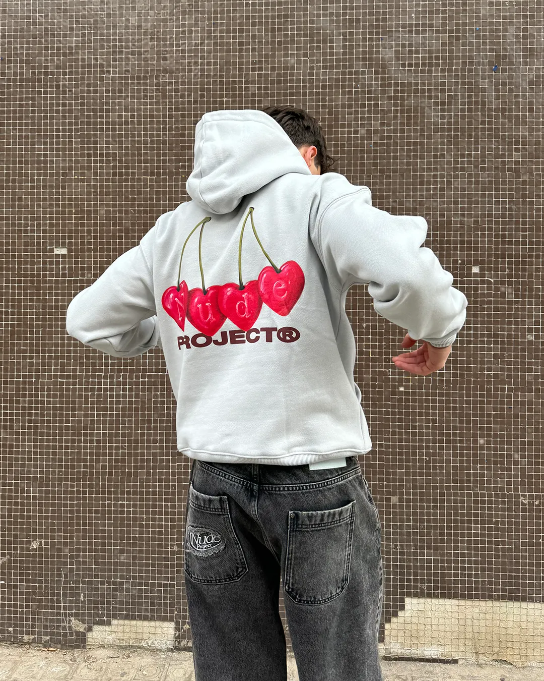 CHERRY HOOD ICE GREY