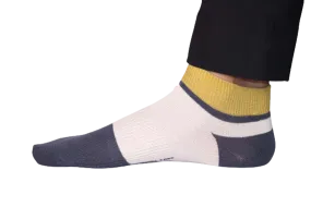 Chokore Navy Blue And Dark Grey Ankle Bamboo Socks