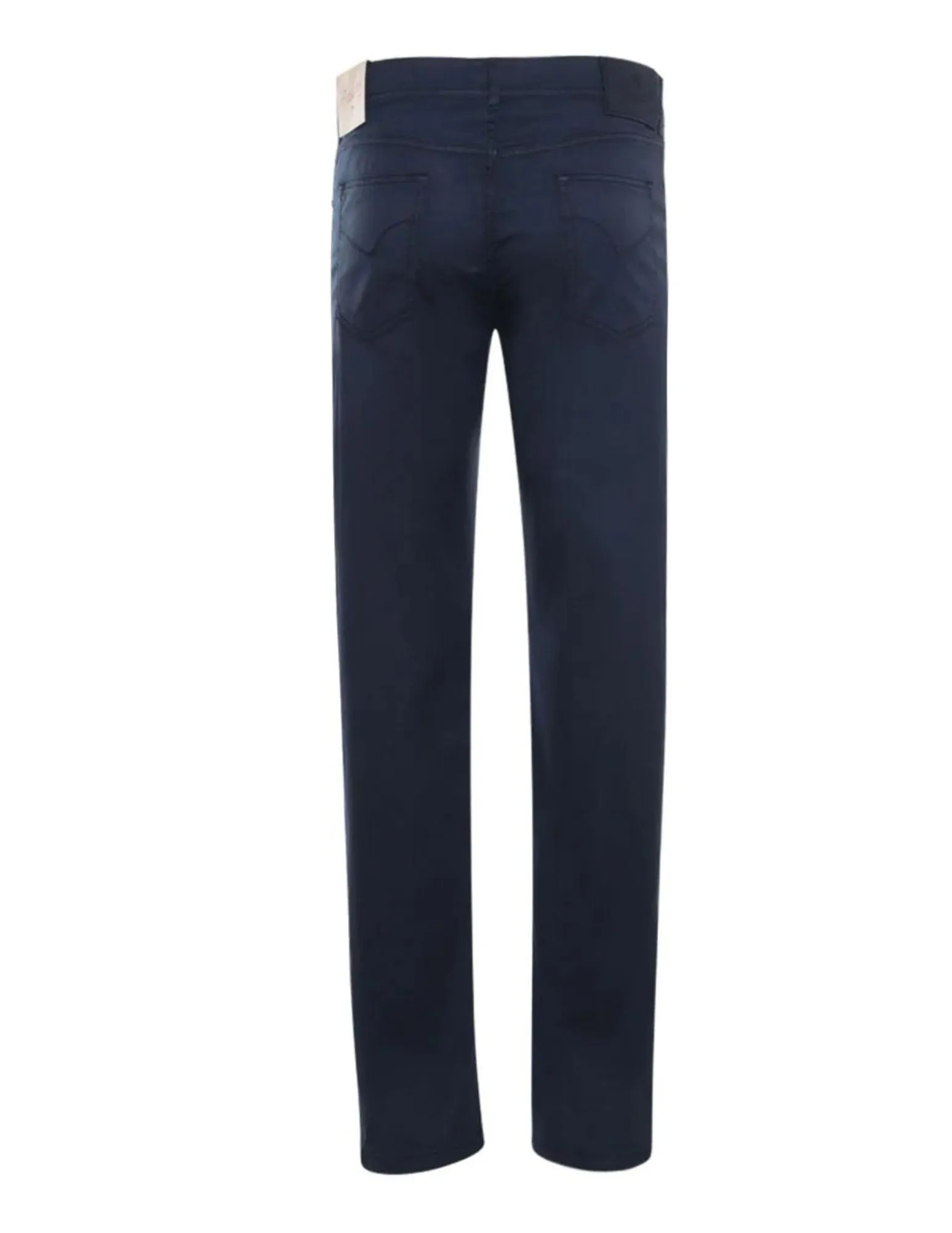 Cotton Silk 5 Pocket Pant | Navy
