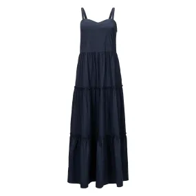Cotton Sun Dress - Navy