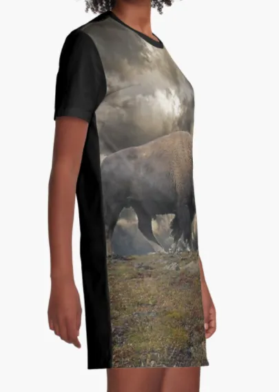 Cowgirl Kim Roaming The Plains Tee Dress - Large Only