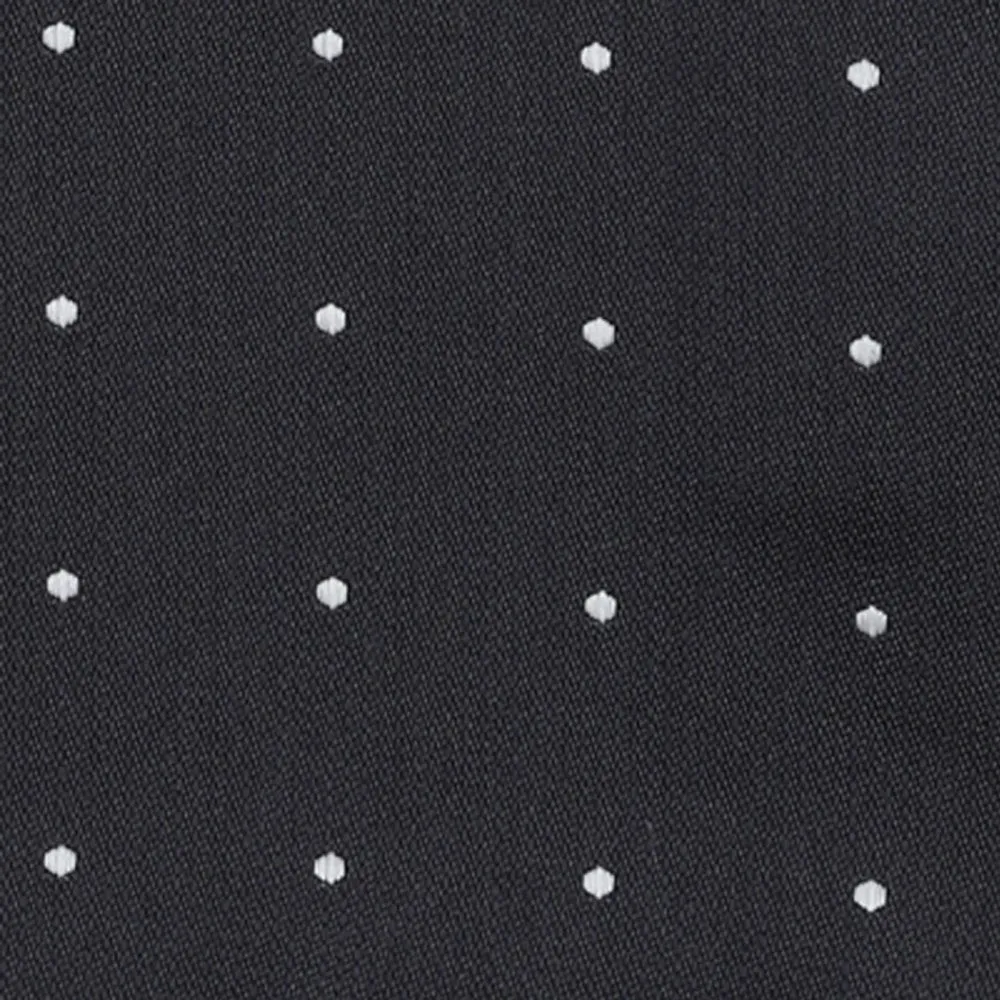Dotted Report Charcoal Tie