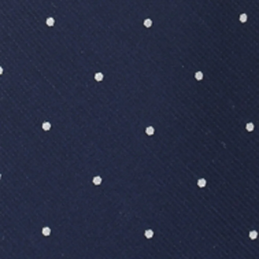 Dotted Report Navy Tie