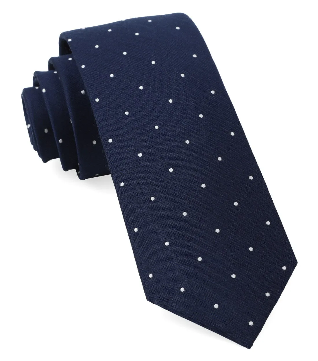 Dotted Report Navy Tie