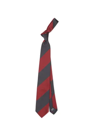 Drake's Burgundy/Navy Stripe Silk Tie