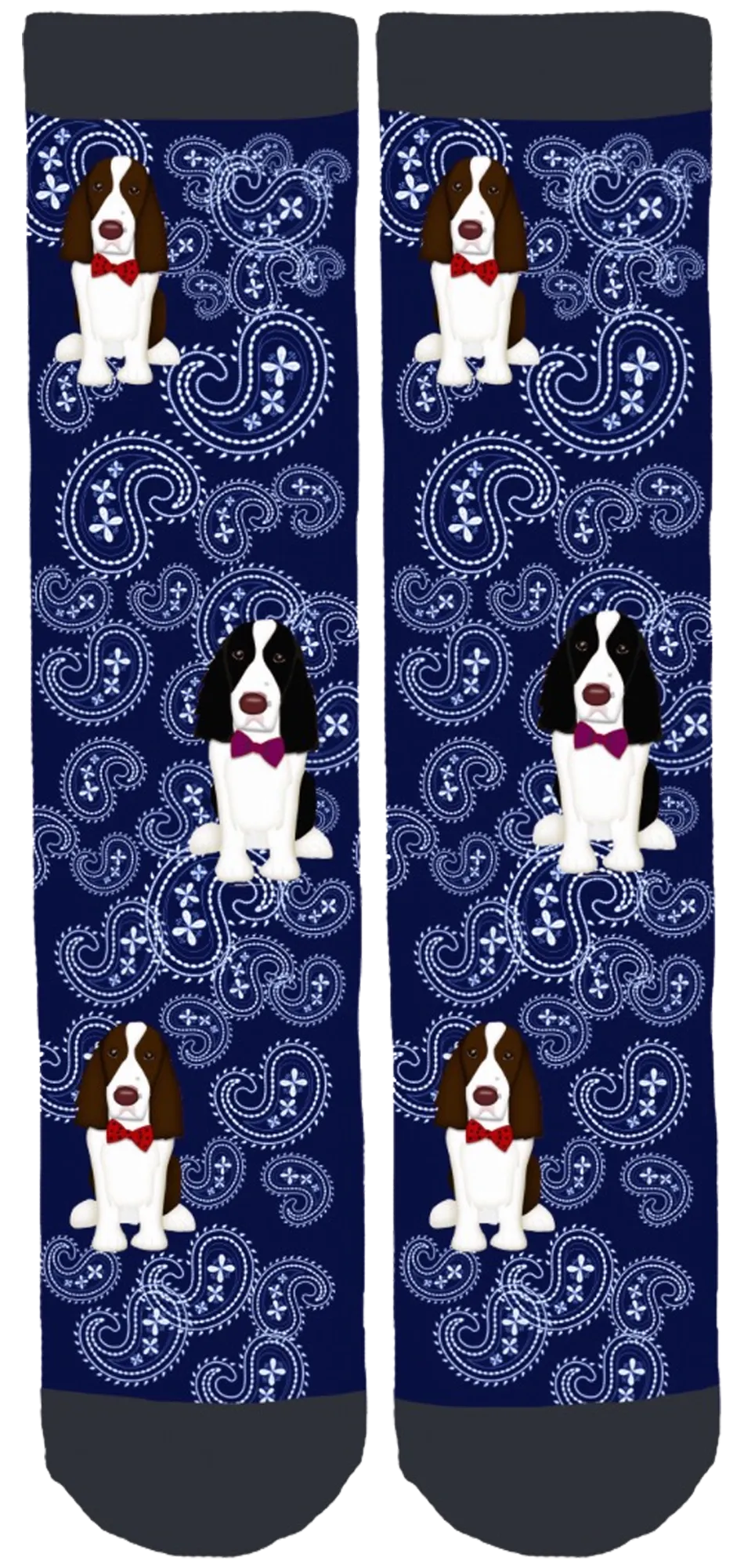 English Springer Rescue America Crew Socks