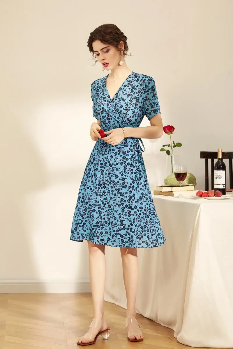 FashionSierra - 100% Natural Silk Women's Runway Dresses
