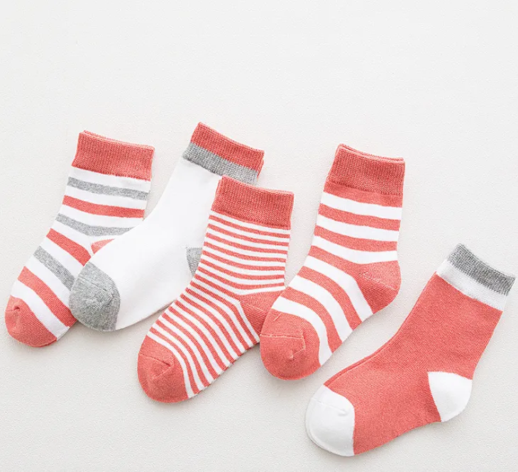 Five Pairs Of Kids Socks