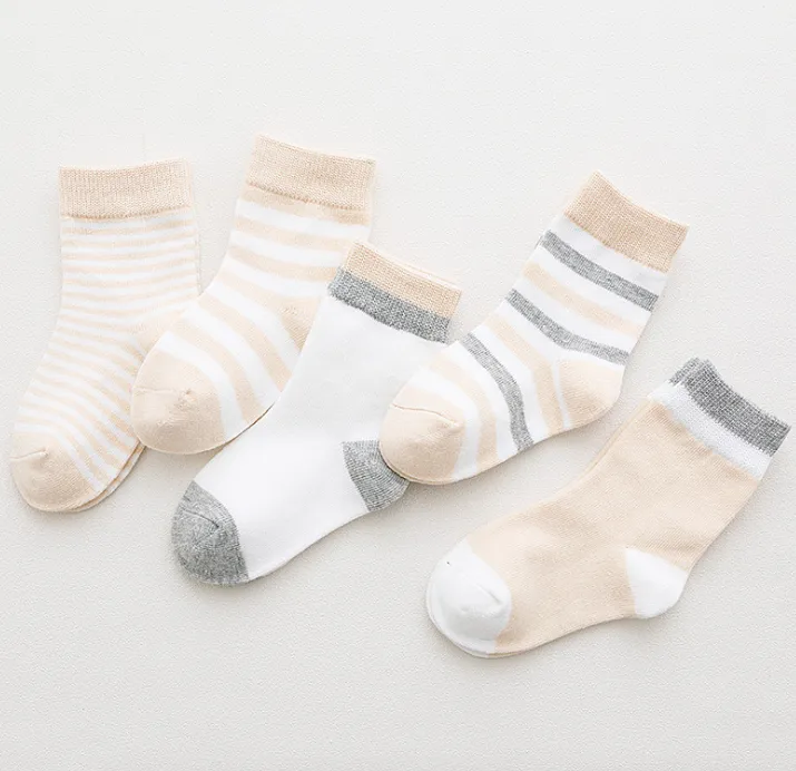 Five Pairs Of Kids Socks