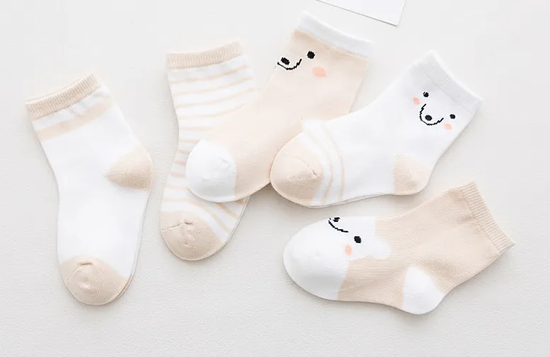 Five Pairs Of Kids Socks
