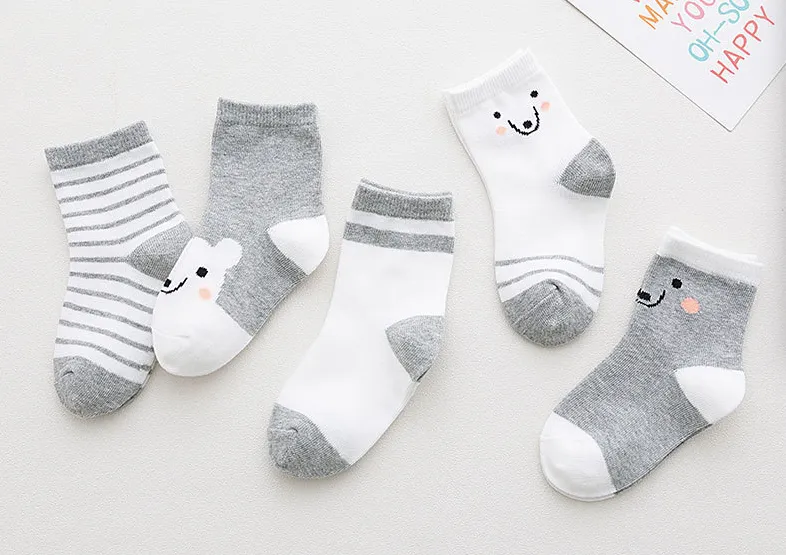 Five Pairs Of Kids Socks