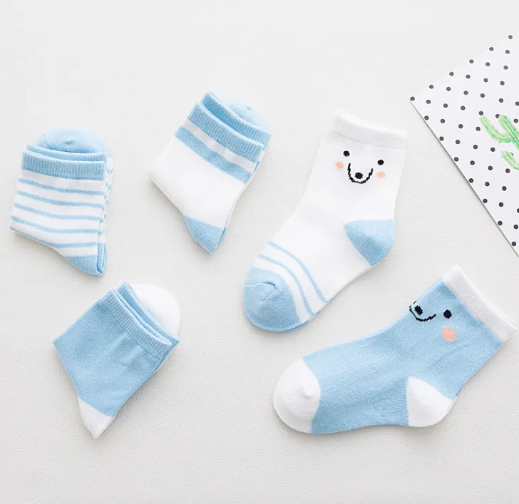Five Pairs Of Kids Socks