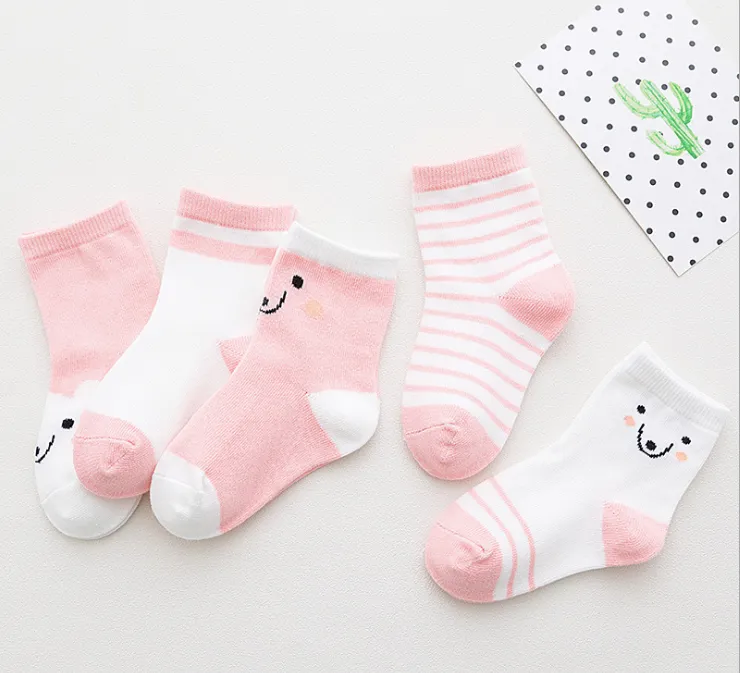 Five Pairs Of Kids Socks